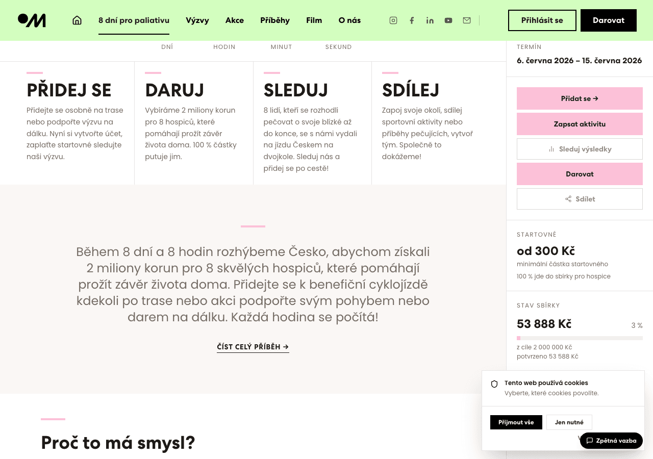 Dashboard výzvy